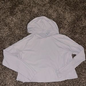 FLX womens light pink cropped hoodie